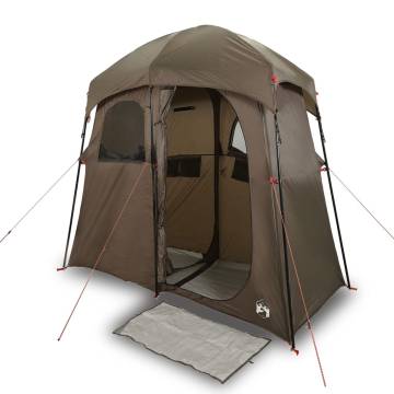  Shower Tent 2-Person Brown Waterproof