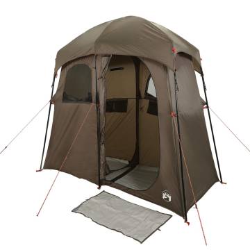  Shower Tent 2-Person Brown Waterproof