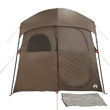  Shower Tent 2-Person Brown Waterproof