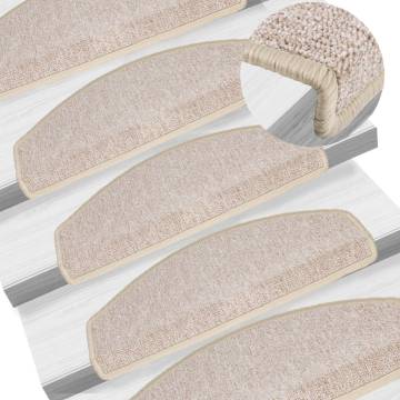  Stair Mats 10 pcs 65x24x4 cm Taupe