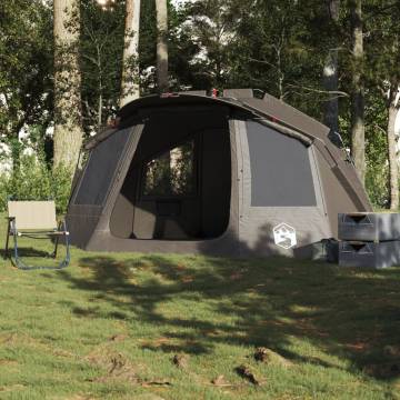  Fishing Tent 5-Person Grey Waterproof