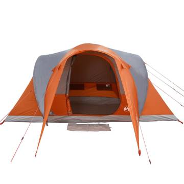  Family Tent Dome 6-Person Grey and Orange Waterproof