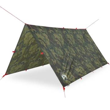  Camping Tarp Camouflage 306x306 cm Waterproof