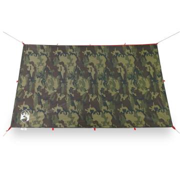  Camping Tarp Camouflage 306x306 cm Waterproof