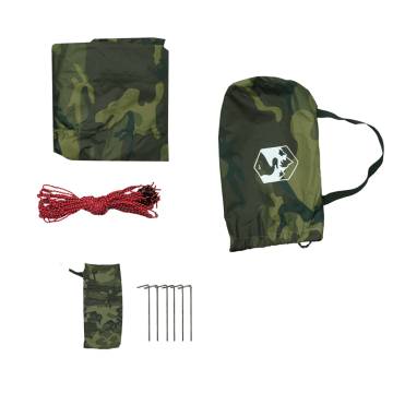  Camping Tarp Camouflage 306x306 cm Waterproof