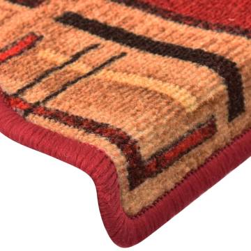  Stair Mats Self-adhesive 10 pcs 65x21x4 cm Red