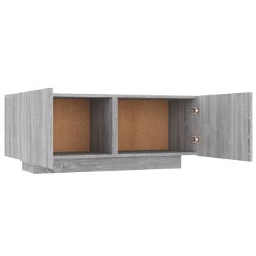 TV Cabinet Grey Sonoma 100x35x40 cm Engineered Wood