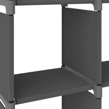 6-Cube Display Shelf Grey 103x30x72.5 cm Fabric