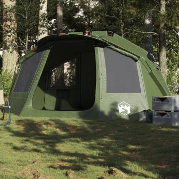  Fishing Tent 5-Person Olive Green Waterproof