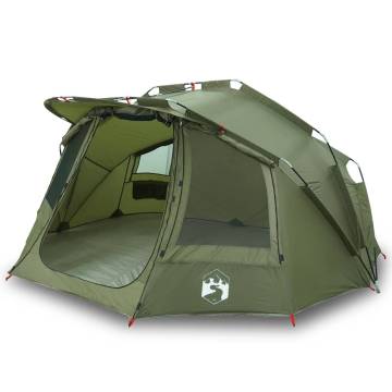  Fishing Tent 5-Person Olive Green Waterproof