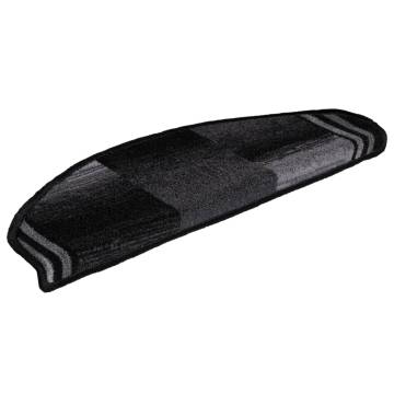  Stair Mats Self-adhesive 10 pcs 65x21x4 cm Black and Grey