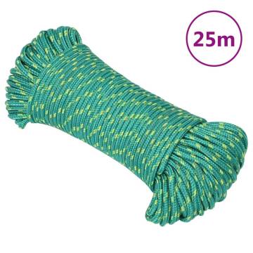  Boat Rope Green 4 mm 25 m Polypropylene