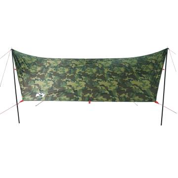  Camping Tarp Camouflage 462x306x211 cm Waterproof