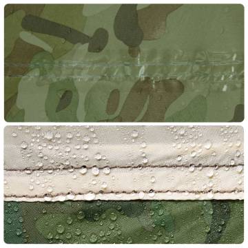  Camping Tarp Camouflage 451x420 cm Waterproof