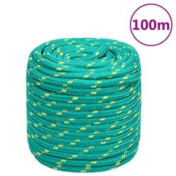  Boat Rope Green 16 mm 100 m Polypropylene