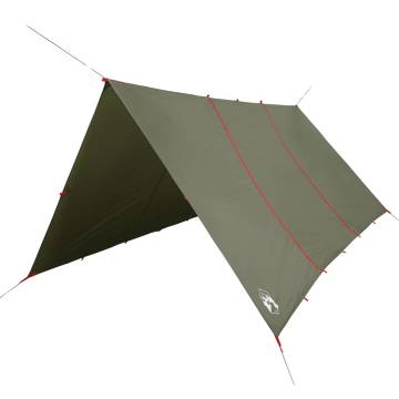  Camping Tarp Olive Green 451x420 cm Waterproof