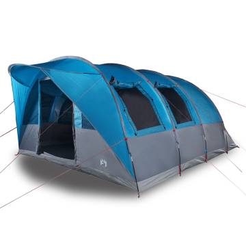  Camping Tent Tunnel 5-Person Blue Waterproof