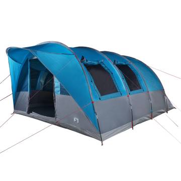  Camping Tent Tunnel 5-Person Blue Waterproof