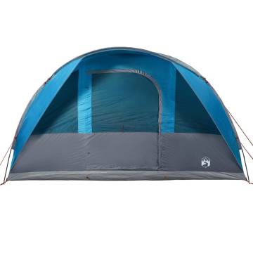  Camping Tent Tunnel 5-Person Blue Waterproof