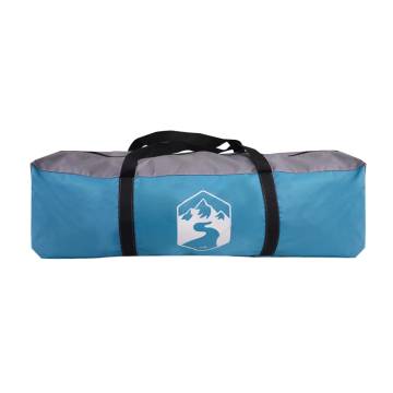  Camping Tent Tunnel 5-Person Blue Waterproof