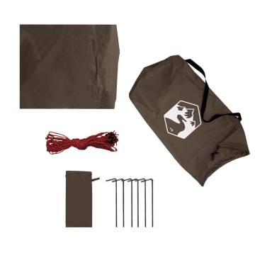  Camping Tarp Brown 462x306x211 cm Waterproof