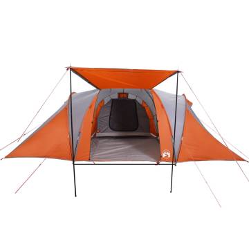  Family Tent Dome 6-Person Grey and Orange Waterproof