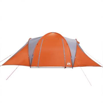  Family Tent Dome 6-Person Grey and Orange Waterproof