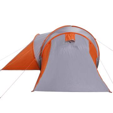  Family Tent Dome 6-Person Grey and Orange Waterproof