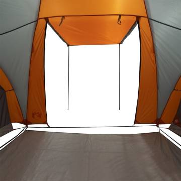  Family Tent Dome 6-Person Grey and Orange Waterproof