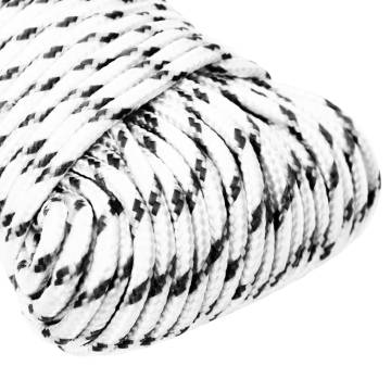  Braided Boat Rope White 4 mmx500 m Polyester