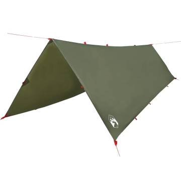  Camping Tarp Olive Green 506x306 cm Waterproof