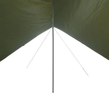  Camping Tarp Olive Green 462x306x211 cm Waterproof