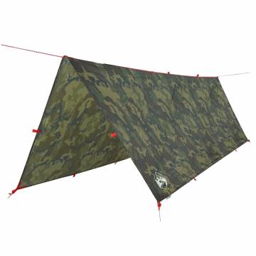  Camping Tarp Camouflage 406x306 cm Waterproof