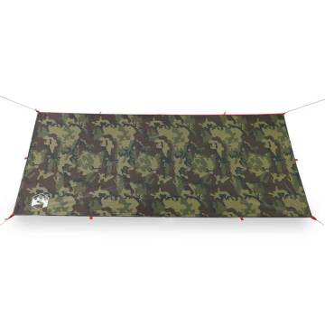  Camping Tarp Camouflage 406x306 cm Waterproof