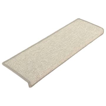  Stair Mats Self-adhesive 15 pcs Silver 65x21x4 cm