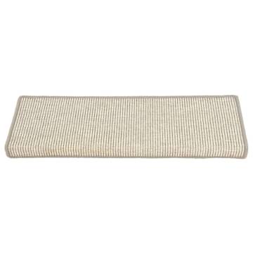  Stair Mats Self-adhesive 15 pcs Silver 65x21x4 cm