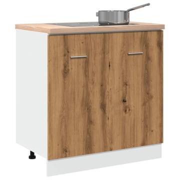  Sink Bottom Cabinet Artisan Oak 80x46x81.5 cm Engineered Wood