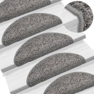  Stair Mats 10 pcs 56x17x3 cm Grey