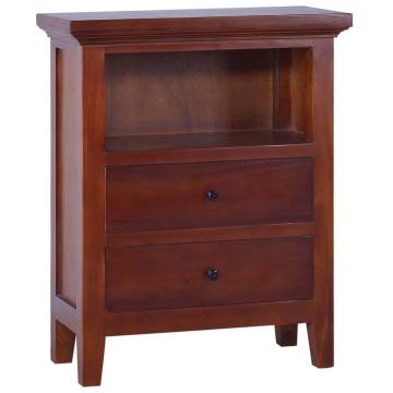  Side Cabinet Classical Brown 60x30x75 cm Solid Mahogany Wood