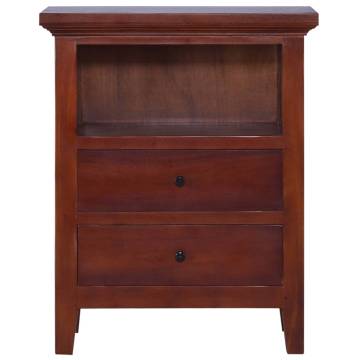  Side Cabinet Classical Brown 60x30x75 cm Solid Mahogany Wood