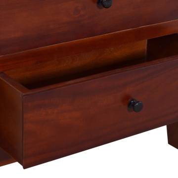  Side Cabinet Classical Brown 60x30x75 cm Solid Mahogany Wood