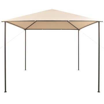 Gazebo Pavilion Tent Canopy 3x3 m Steel Beige