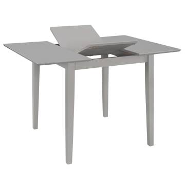 Extendable Dining Table Grey (80-120)x80x74 cm MDF