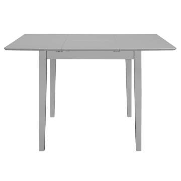 Extendable Dining Table Grey (80-120)x80x74 cm MDF