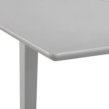 Extendable Dining Table Grey (80-120)x80x74 cm MDF