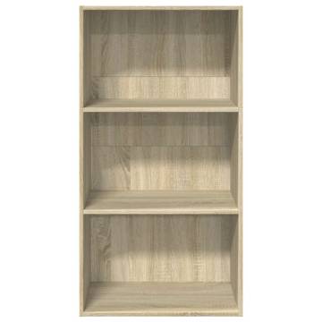  Bookcase Sonoma Oak 60x30x114 cm Engineered Wood