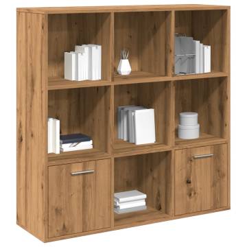  Book Cabinet Artisan Oak 98x29x97.5 cm Engineered Wood