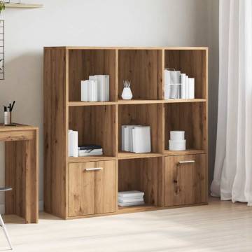  Book Cabinet Artisan Oak 98x29x97.5 cm Engineered Wood