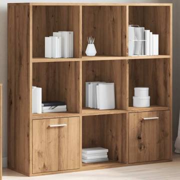  Book Cabinet Artisan Oak 98x29x97.5 cm Engineered Wood