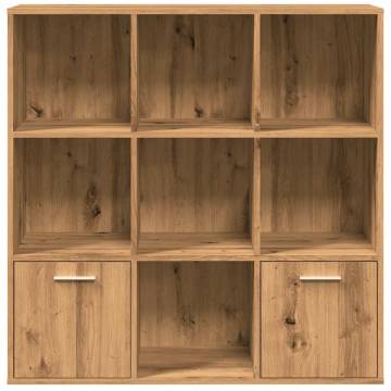  Book Cabinet Artisan Oak 98x29x97.5 cm Engineered Wood